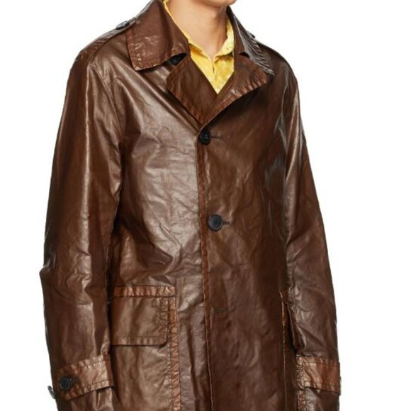 SS20 DRIES VAN NOTEN COATED COTTON COAT 50 - Picture 13 of 15